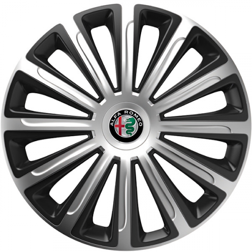 KRYTY KOLIES PRE ALFA ROMEO 15" TREND silver/black 4ks